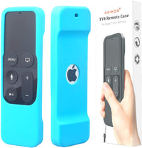 [Nightglow Blue] Case for Apple TV 4K / 4Th 5Th Gen Remote,  Light Weight [Anti Slip] Shock Proof Silicone Cover [Lanyard Included] -Not for New Apple 4K TV Series 6Th Gen 2021