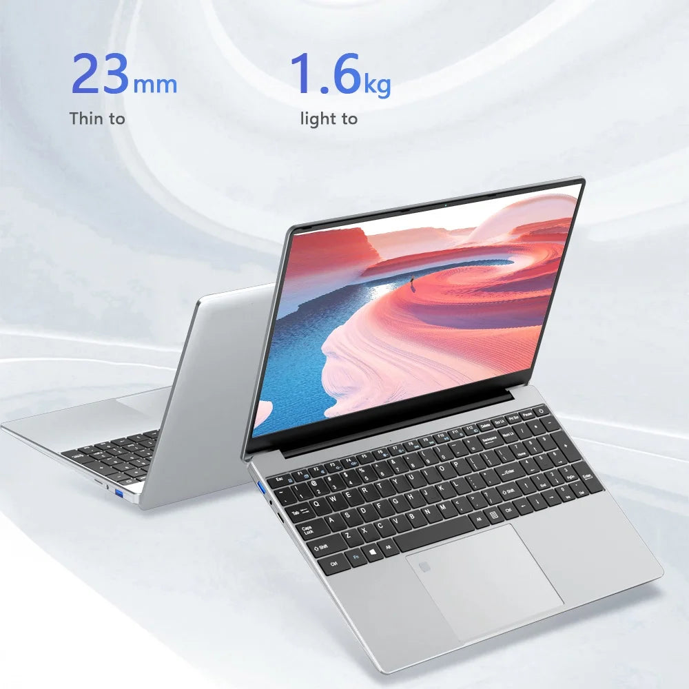 Yepbook 15.6In Laptop,8Gb RAM, 512GB SSD, Intel Celeron N5095, Cooling System,Fingerprint,38000Mwh Battery,Windows 11 Pro Laptops Computers,