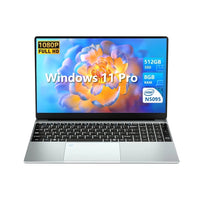 Yepbook 15.6In Laptop,8Gb RAM, 512GB SSD, Intel Celeron N5095, Cooling System,Fingerprint,38000Mwh Battery,Windows 11 Pro Laptops Computers,