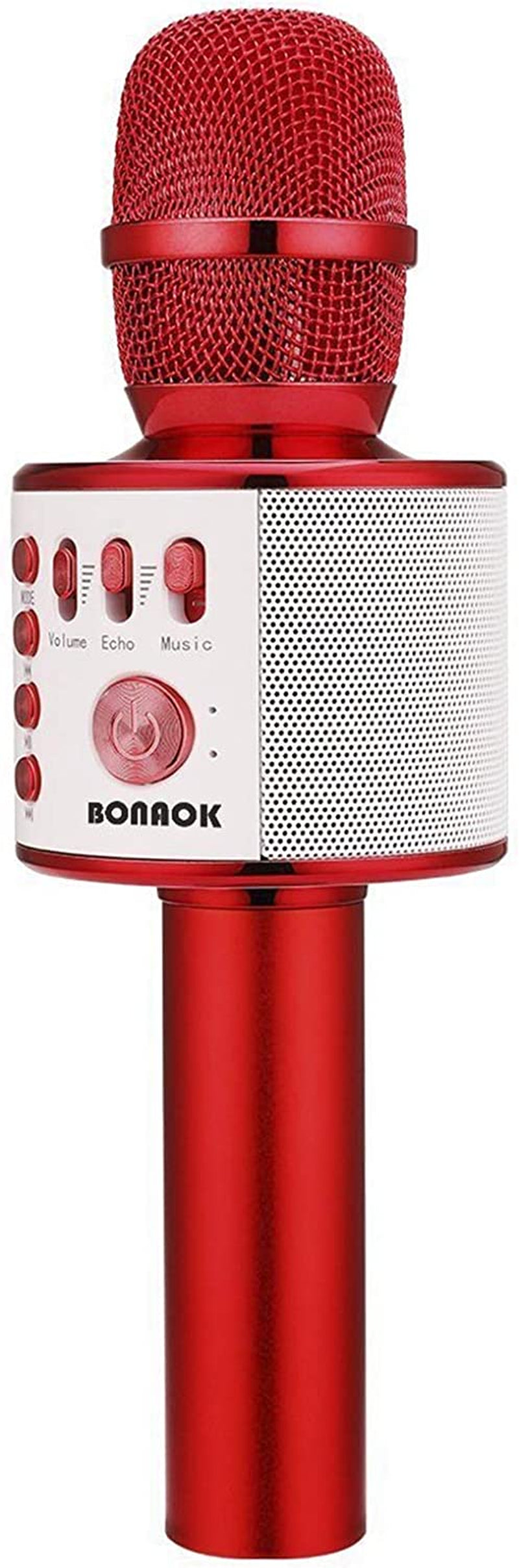 Wireless Bluetooth Karaoke Microphone, 3-In-1 Portable Handheld Mic Speaker Machine for All Smartphones, Gifts to Girls Boys Kids Adults All Age Q37(Black Gold)