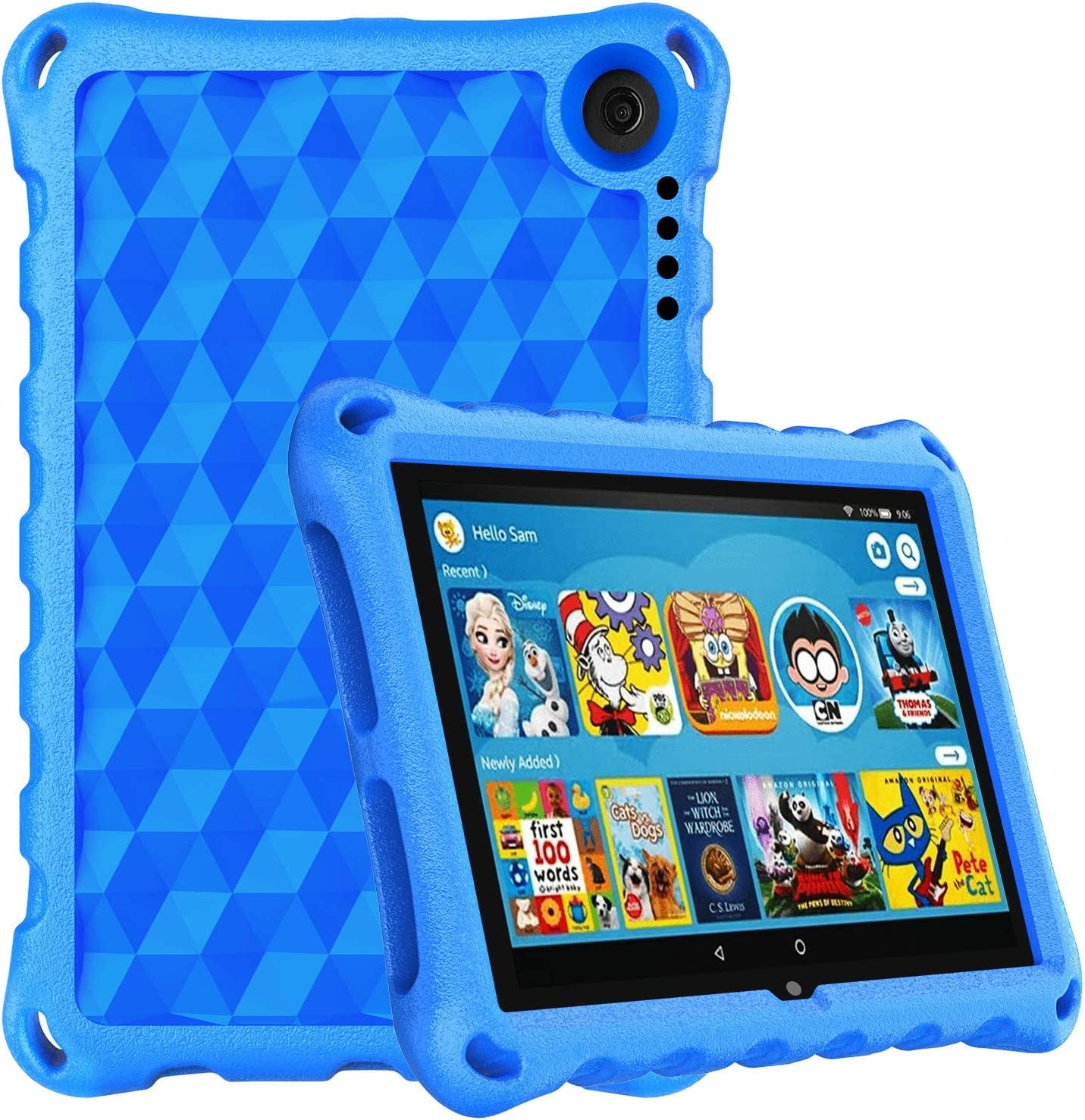 Fire HD 8 Tablet Case,Kindle Fire 8 Case,(12Th/10Th Generation,2022/2020 Release), Kid-Proof Case for Amazon Fire HD 8 plus Tablet, Blue