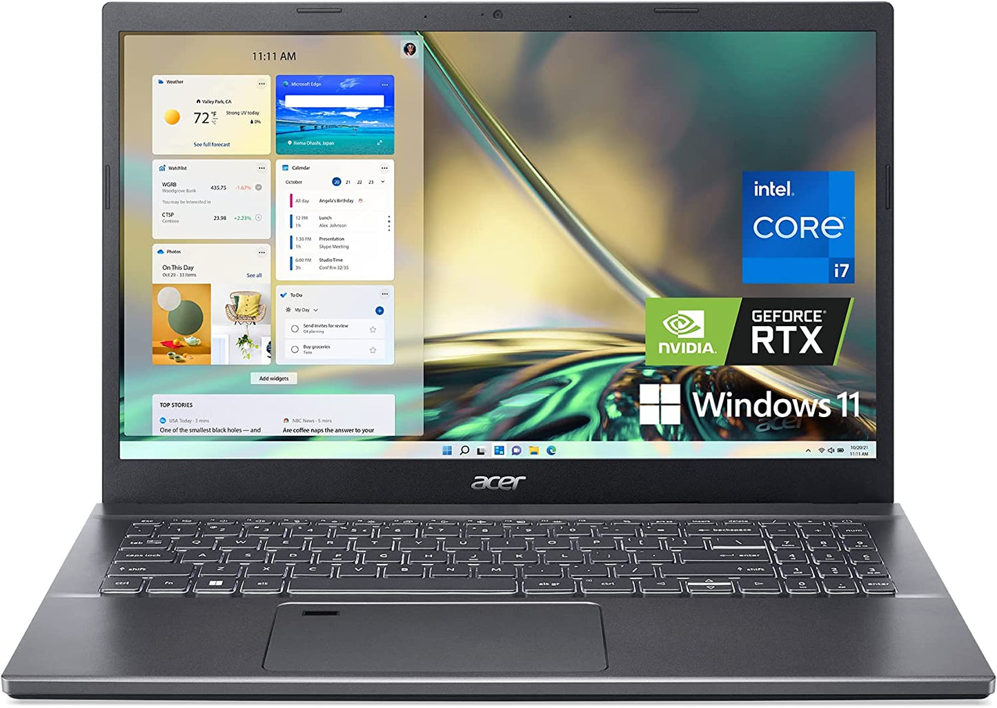 Aspire 5 A515-56-36UT, 15.6" Full HD Display, 11Th Gen Intel Core I3-1115G4 Processor, 4GB DDR4, 128GB Nvme SSD, Wifi 6, Windows 11 Home (S Mode)