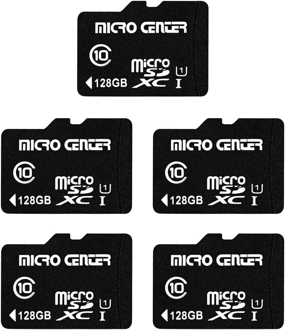 Micro Center 32GB Class 10 Micro SDHC Flash Memory Card with Adapter for Mobile Device Storage Phone, Tablet, Drone & Full HD Video Recording - 80Mb/S UHS-I, C10, U1 (5 Pack)