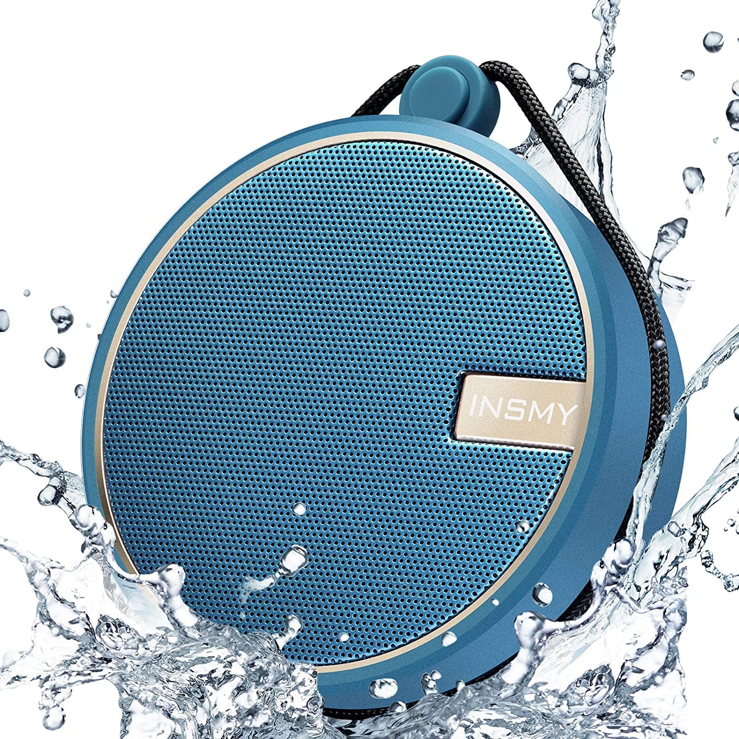 C12 IPX7 Waterproof Shower Bluetooth Speaker, Portable Small Speaker, Speakers Bluetooth Wireless Loud Clear Sound Support TF Card Suction Cup for Outdoor Kayak Canoe Beach Gift (Cashmere Pink)