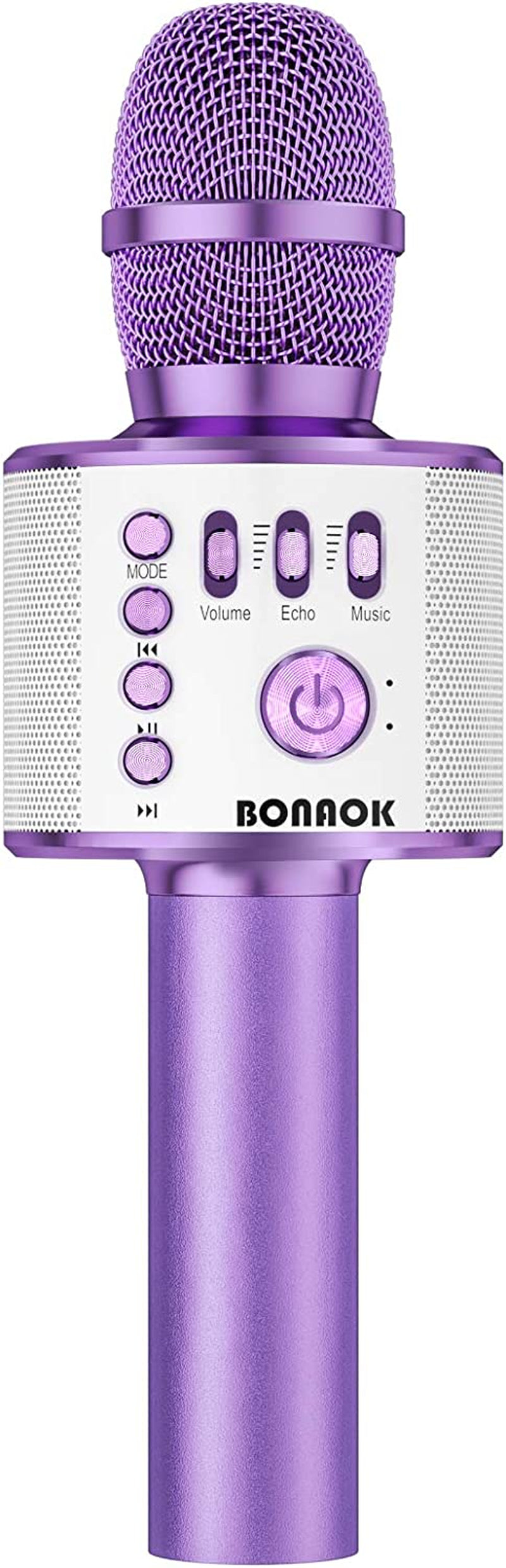 Wireless Bluetooth Karaoke Microphone, 3-In-1 Portable Handheld Mic Speaker Machine for All Smartphones, Gifts to Girls Boys Kids Adults All Age Q37(Black Gold)