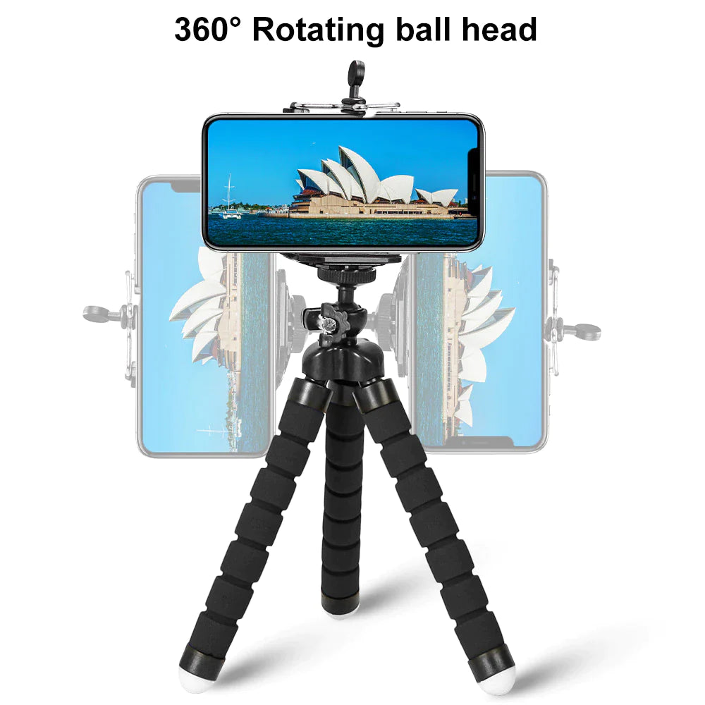 Tripod for Phone Flexible Sponge Octopus Mini Tripod for Iphone Mini Camera Tripod Phone Holder Clip Stand