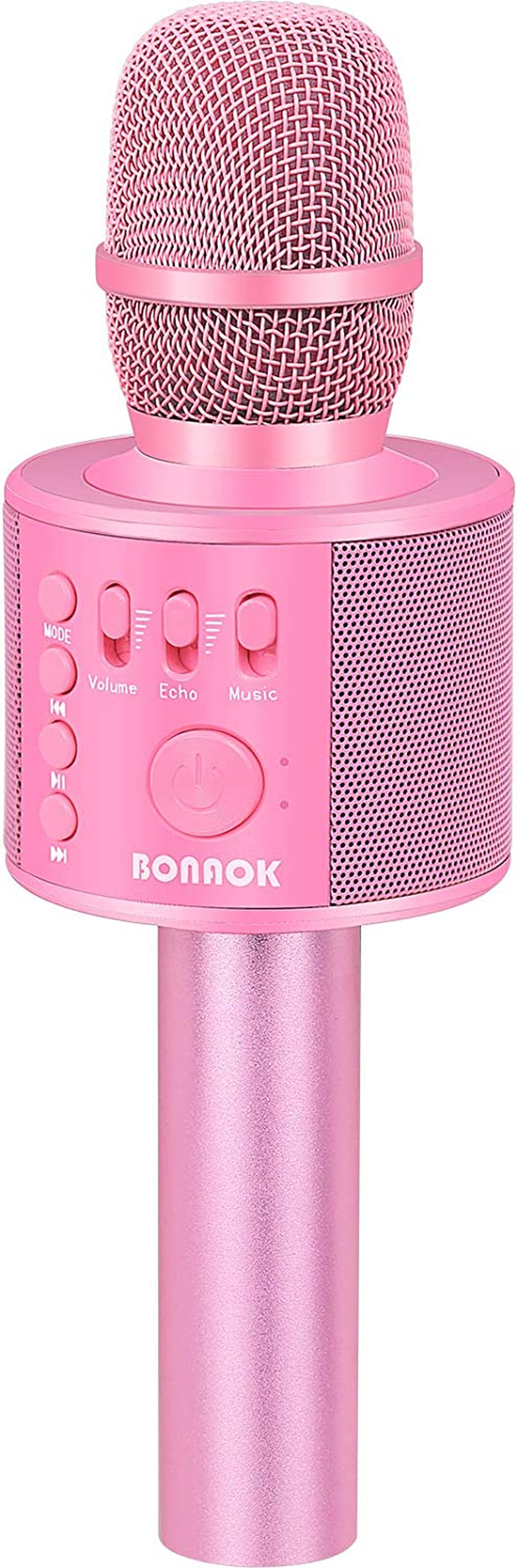 Wireless Bluetooth Karaoke Microphone, 3-In-1 Portable Handheld Mic Speaker Machine for All Smartphones, Gifts to Girls Boys Kids Adults All Age Q37(Black Gold)