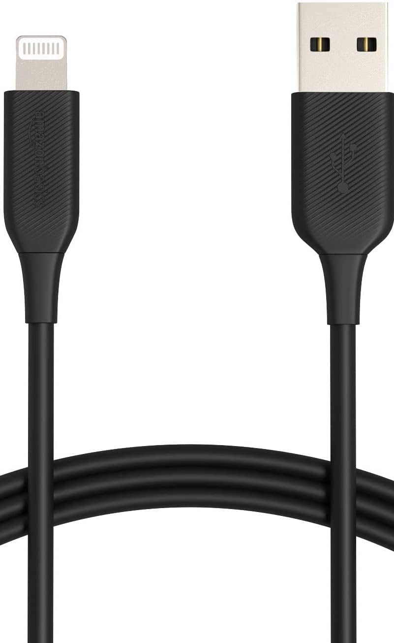 2-Pack USB-A to Lightning ABS Charger Cable, Mfi Certified Charger for Apple Iphone 14 13 12 11 X Xs Pro, Pro Max, Plus, Ipad, 3 Foot, Black