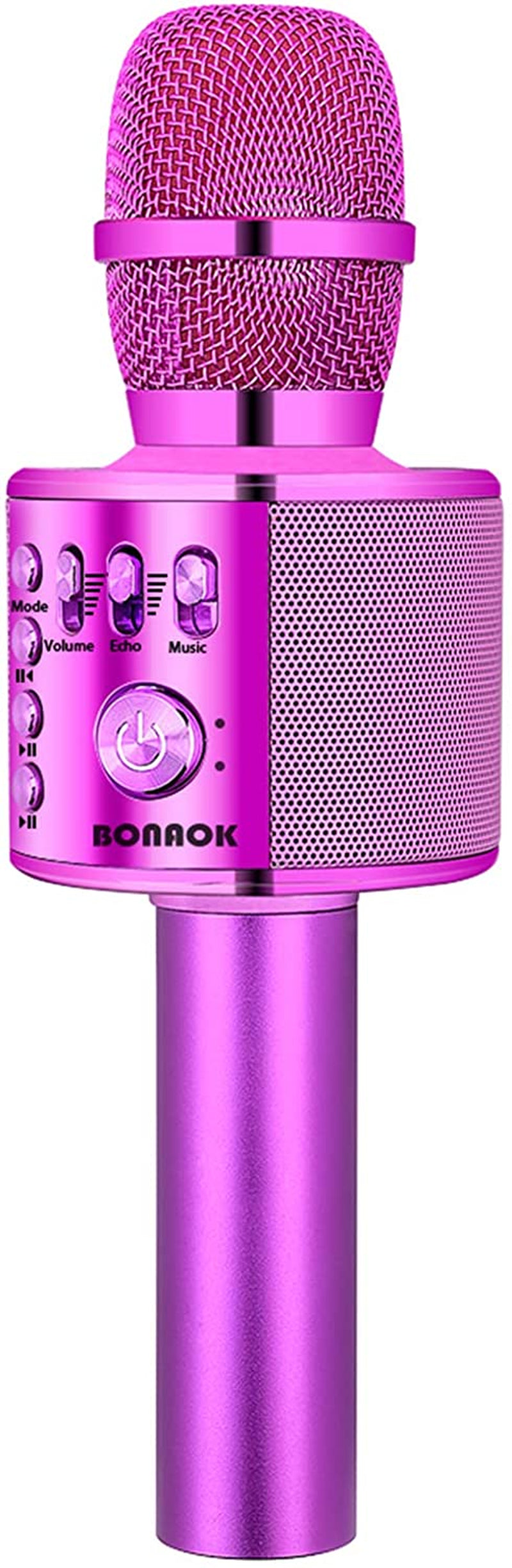 Wireless Bluetooth Karaoke Microphone, 3-In-1 Portable Handheld Mic Speaker Machine for All Smartphones, Gifts to Girls Boys Kids Adults All Age Q37(Black Gold)