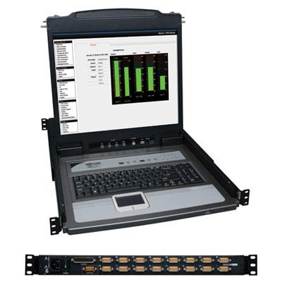 16 Port KVM Switch 19" LCD