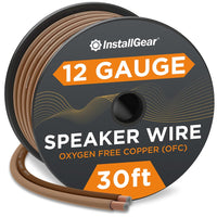 12 Gauge Speaker Wire with 12 Banana Plugs (100Ft) - 12 AWG Speaker Wire Speaker Cable 99.9% | Oxygen-Free Copper - True Spec and Touch Cable | Speaker Wire 12 Gauge | Outdoor Speaker Wire