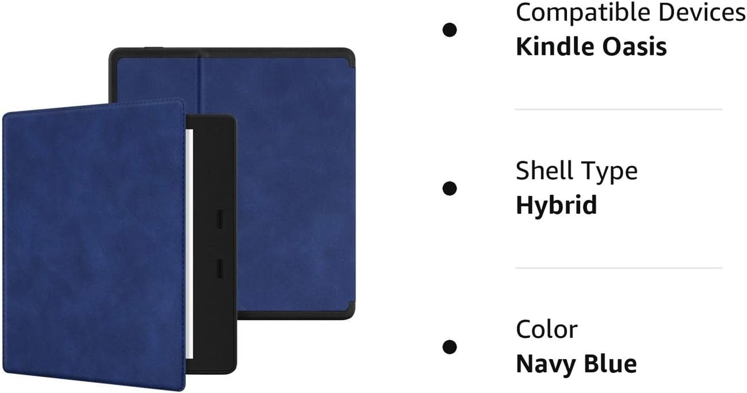 Skin Touch Feeling Case for All-New Kindle Oasis(10Th Gen, 2019 Release & 9Th Gen, 2017 Release),With Auto Wake/Sleep,New Waterproof 7''Kindle Oasis Cover,Soft Shell Series KO3 Navy Blue