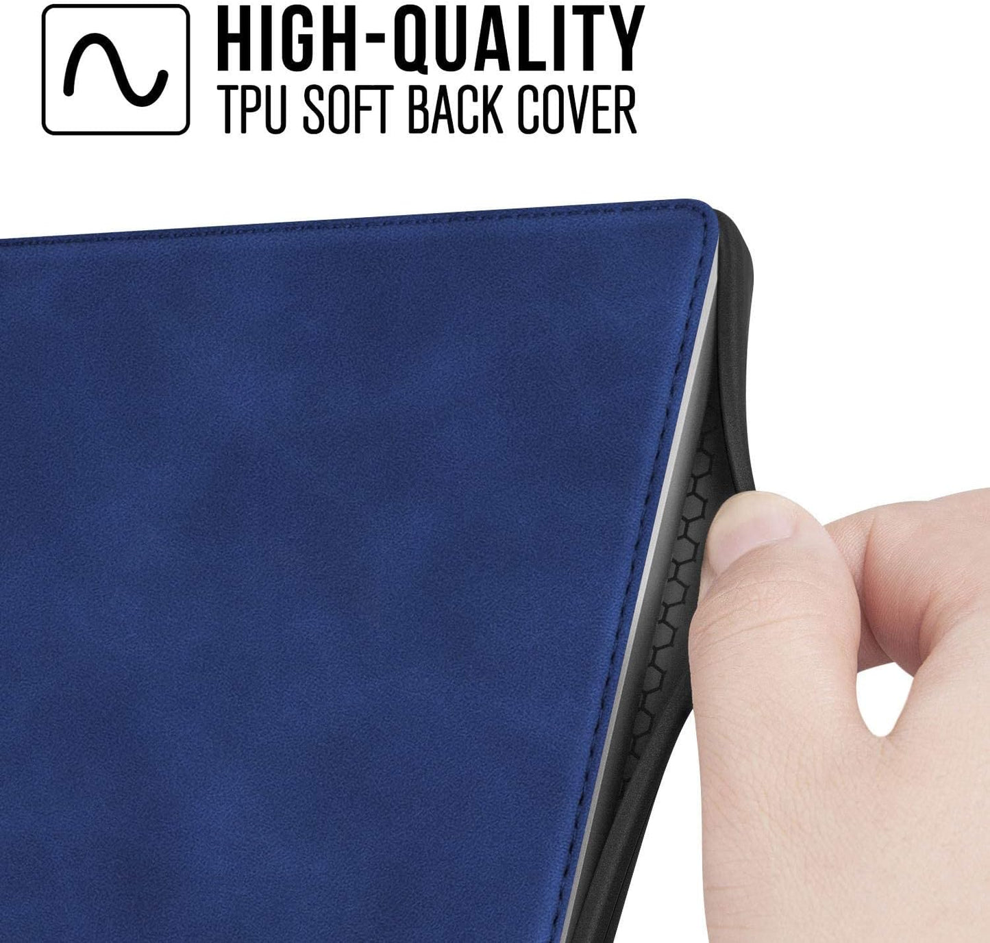 Skin Touch Feeling Case for All-New Kindle Oasis(10Th Gen, 2019 Release & 9Th Gen, 2017 Release),With Auto Wake/Sleep,New Waterproof 7''Kindle Oasis Cover,Soft Shell Series KO3 Navy Blue