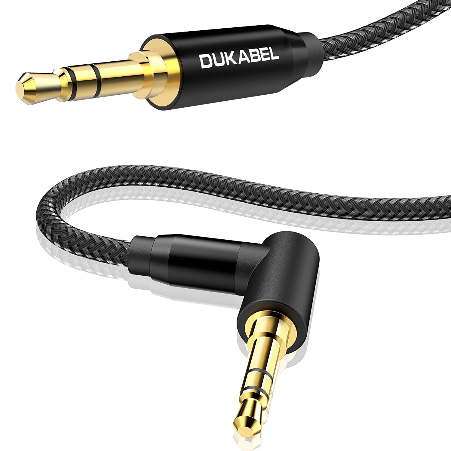 Top Series 3.5Mm AUX Cable Lossless Audio Gold-Plated Auxiliary Audio Cable Nylon Braided Male to Male Stereo Audio AUX Cord Car Headphones Phones Speakers Home Stereos (4 Feet /1.2 Meters)