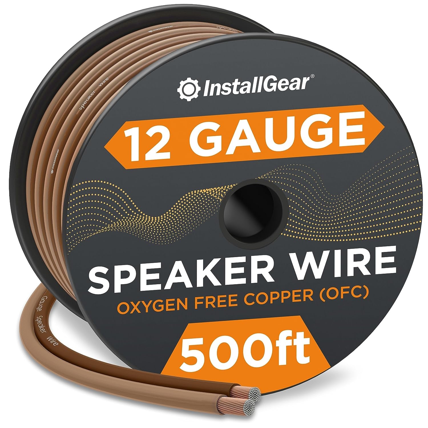 12 Gauge Speaker Wire with 12 Banana Plugs (100Ft) - 12 AWG Speaker Wire Speaker Cable 99.9% | Oxygen-Free Copper - True Spec and Touch Cable | Speaker Wire 12 Gauge | Outdoor Speaker Wire