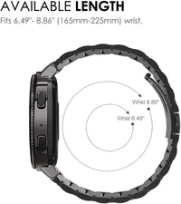 Band Compatible with Samsung Galaxy Watch 6/4 Classic 47Mm 43Mm / 42Mm 46Mm, Watch 6/5/4 40Mm 44Mm, Watch 5 Pro 45Mm, 20Mm Stainless Steel Metal Bands Replacement Bracelet Strap