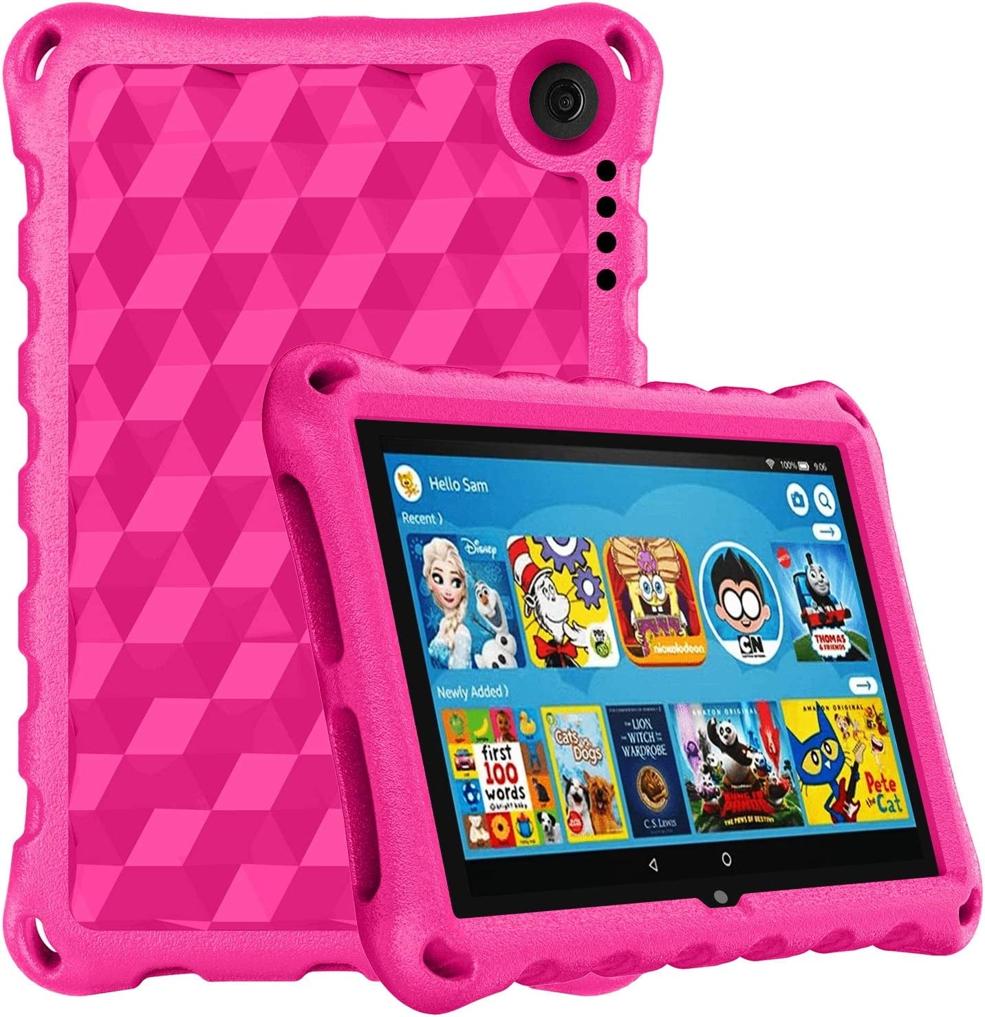 Fire HD 8 Tablet Case,Kindle Fire 8 Case,(12Th/10Th Generation,2022/2020 Release), Kid-Proof Case for Amazon Fire HD 8 plus Tablet, Blue