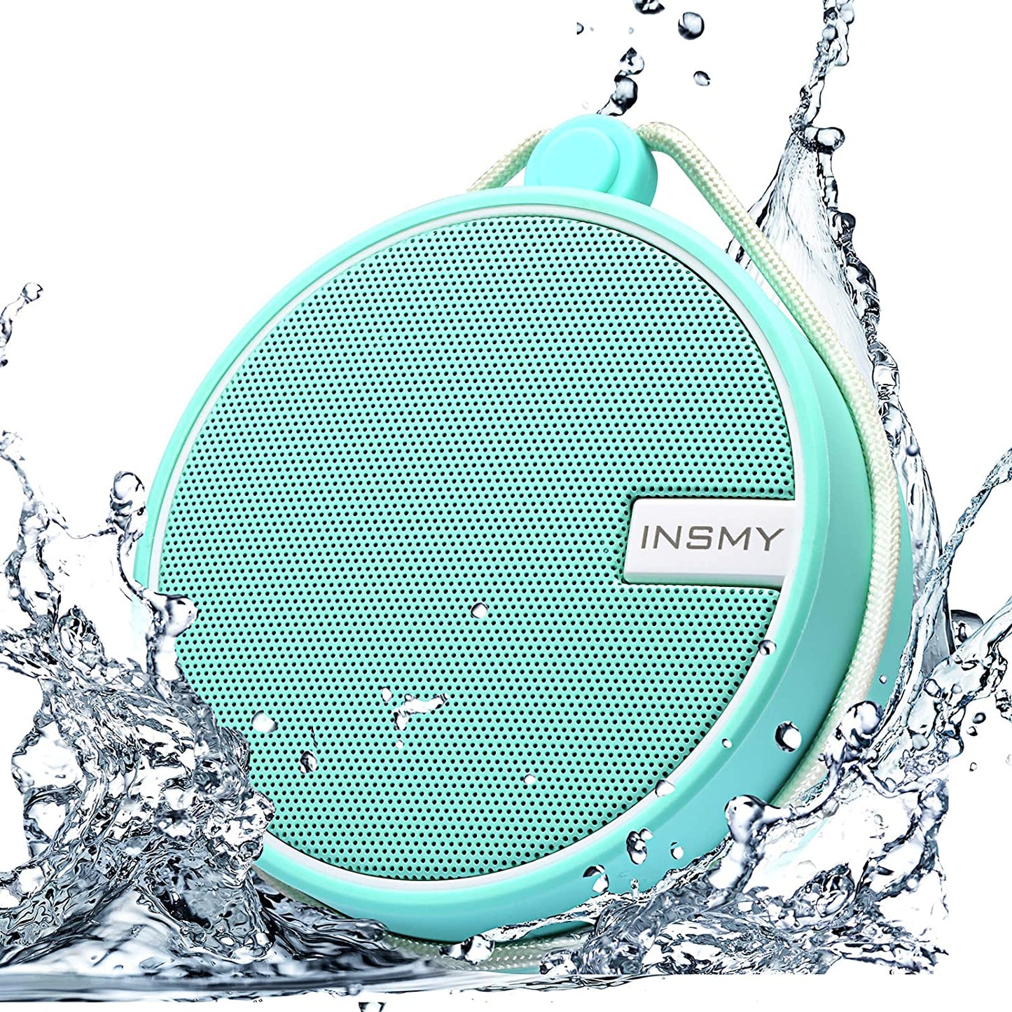 C12 IPX7 Waterproof Shower Bluetooth Speaker, Portable Small Speaker, Speakers Bluetooth Wireless Loud Clear Sound Support TF Card Suction Cup for Outdoor Kayak Canoe Beach Gift (Cashmere Pink)