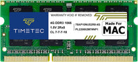 4GB Compatible for Apple DDR3 1067Mhz / 1066Mhz PC3-8500 CL7 Dual Rank for Mac Book, Mac Book Pro, Imac, Mac Mini (Late 2008, Early/Mid/Late 2009, Mid 2010) SODIMM Memory MAC RAM Upgrade