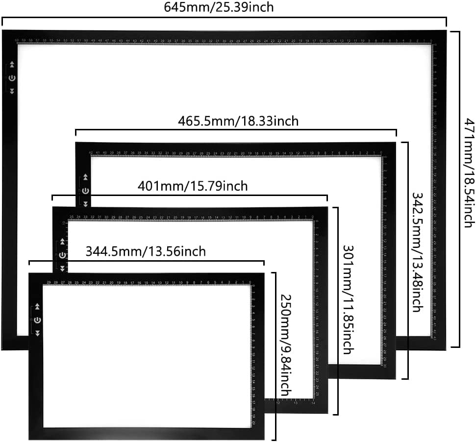 B4/A3S Artist Tracing Light Box Copy Table,Usb Power Dimmerable 6000 Lux Lock Button Artcraft Light Pad for Tatto Drawing, Sketching, Animation,Diamond Painting
