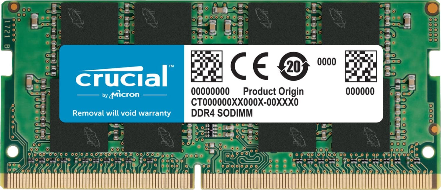 RAM 32GB Kit (2X16Gb) DDR4 3200Mhz CL22 (Or 2933Mhz or 2666Mhz) Laptop Memory CT2K16G4SFRA32A