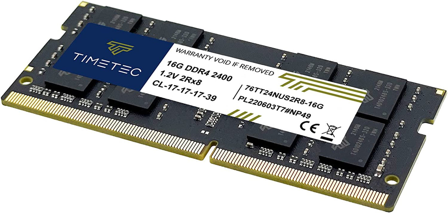 16GB DDR4 2400Mhz PC4-19200 Non-Ecc Unbuffered 1.2V CL17 2Rx8 Dual Rank 260 Pin SODIMM Laptop Notebook PC Computer Memory RAM Module Upgrade (16GB)