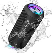 Portable Bluetooth Speaker, IPX7 Waterproof Wireless Speaker with 24W Loud Stereo Sound, Outdoor Speakers with Bluetooth 5.0, 30H Playtime,66Ft Bluetooth Range,Tws Pairing for Home