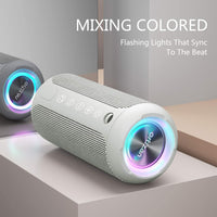 Portable Bluetooth Speaker, IPX7 Waterproof Wireless Speaker with 24W Loud Stereo Sound, Outdoor Speakers with Bluetooth 5.0, 30H Playtime,66Ft Bluetooth Range,Tws Pairing for Home