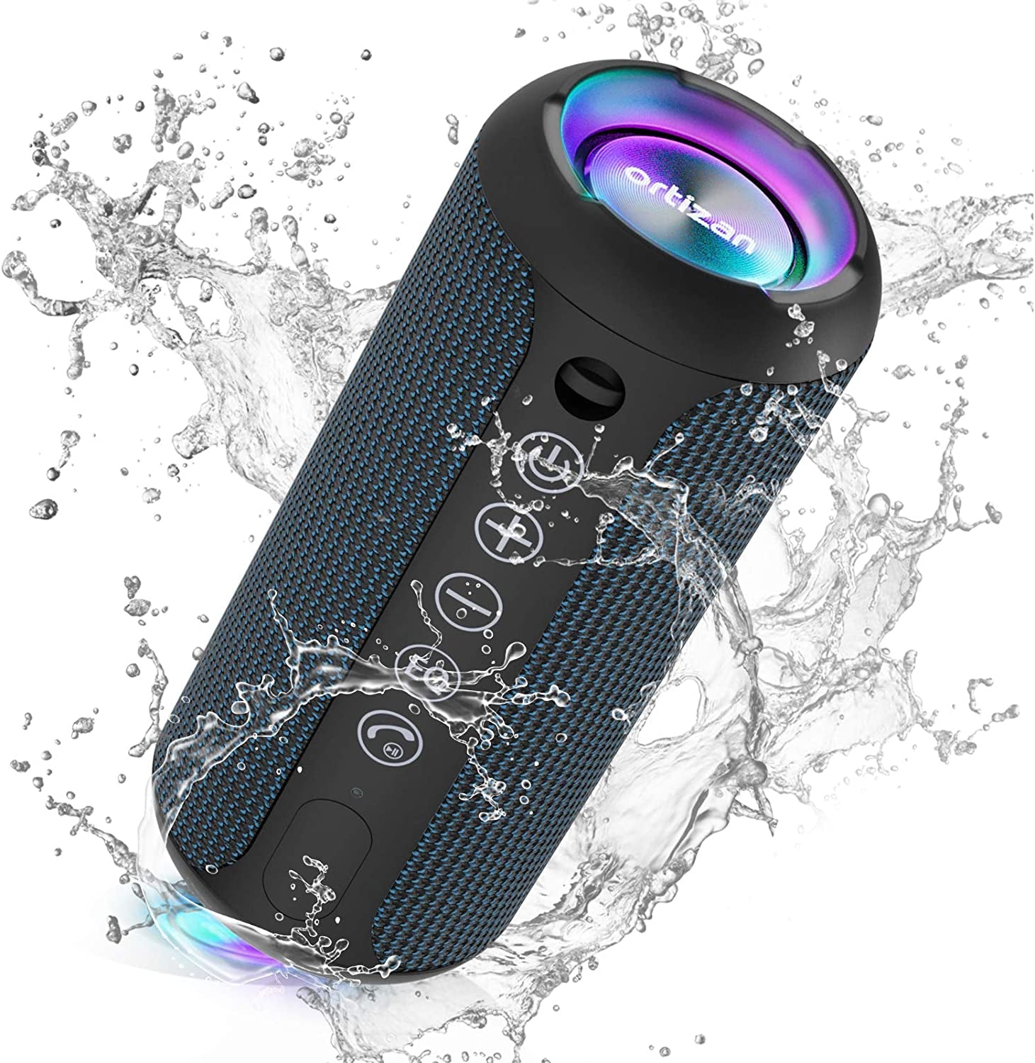 Portable Bluetooth Speaker, IPX7 Waterproof Wireless Speaker with 24W Loud Stereo Sound, Outdoor Speakers with Bluetooth 5.0, 30H Playtime,66Ft Bluetooth Range,Tws Pairing for Home