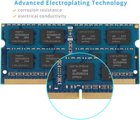 8GB Kit (2X4Gb) DDR3 1066Mhz PC3-8500 PC3-8500S Non ECC Unbuffered 1.5V CL7 2RX8 Dual Rank 204 Pin SODIMM Laptop Notebook Computer Memory Ram