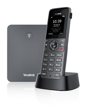 Yealink W73P IP Phone - Cordless - Corded - DECT - Wall Mountable - Space Gray, Classic Gray