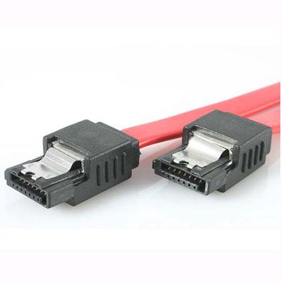 This high quality Serial ATA cable is designed for connecting SATA drives even in tight spaces. Featuring convenient latching connectors the SATA cable offers secured connections for SATA hard drives and motherboards that support this feature.