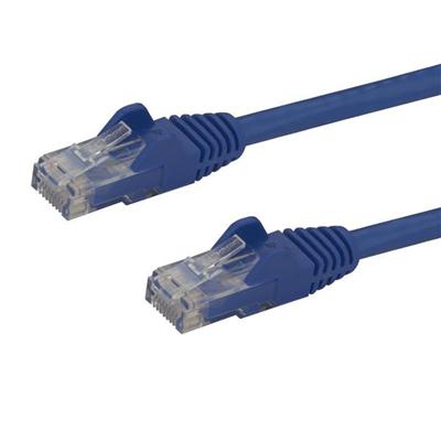 2 ft Blue Cat6 Ethernet Patch Cable with Snagless RJ45 Connectors