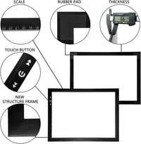 B4/A3S Artist Tracing Light Box Copy Table,Usb Power Dimmerable 6000 Lux Lock Button Artcraft Light Pad for Tatto Drawing, Sketching, Animation,Diamond Painting