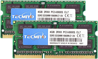 8GB Kit (2X4Gb) DDR3 1066Mhz PC3-8500 PC3-8500S Non ECC Unbuffered 1.5V CL7 2RX8 Dual Rank 204 Pin SODIMM Laptop Notebook Computer Memory Ram