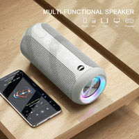 Portable Bluetooth Speaker, IPX7 Waterproof Wireless Speaker with 24W Loud Stereo Sound, Outdoor Speakers with Bluetooth 5.0, 30H Playtime,66Ft Bluetooth Range,Tws Pairing for Home