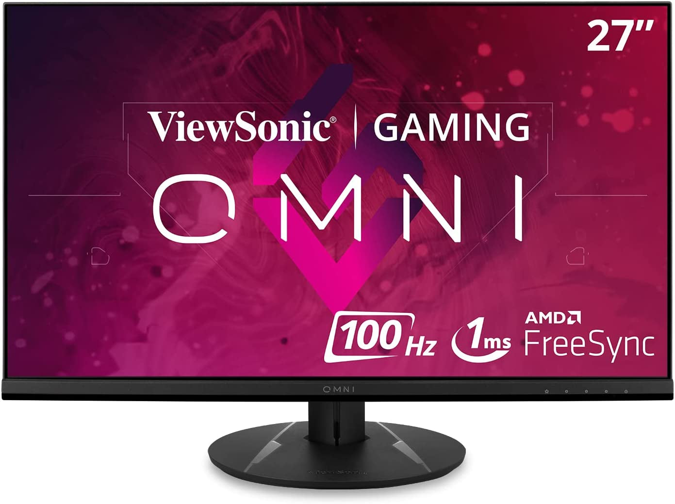 OMNI VX2718-P-MHD 27 Inch 1080P 1Ms 165Hz Gaming Monitor with Adaptive Sync, Eye Care, HDMI and Displayport, Black