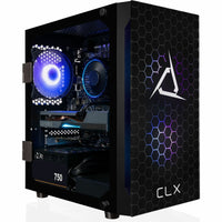 CLX SET TGMSETRTA3505BM Gaming Desktop Computer - Intel Core i7 12th Gen i7-12700F Dodeca-core (12 Core) 2.10 GHz - 16 GB RAM DDR4 SDRAM - 2 TB HDD - 1 TB M.2 PCI Express NVMe SSD - Mini-tower - Black