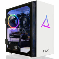 CLX SET TGMSETRXM2508WM Gaming Desktop Computer - AMD Ryzen 5 5600 Hexa-core (6 Core) 3.50 GHz - 16 GB RAM DDR4 SDRAM - 1 TB M.2 PCI Express NVMe SSD - Micro Tower - White