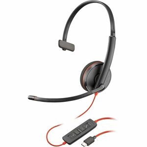 Poly Blackwire 3210 Monaural USB-C Headset TAA (Bulk) U.S. - English localization