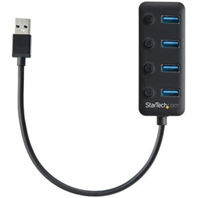 4-Port USB 3.0 Hub with On/Off