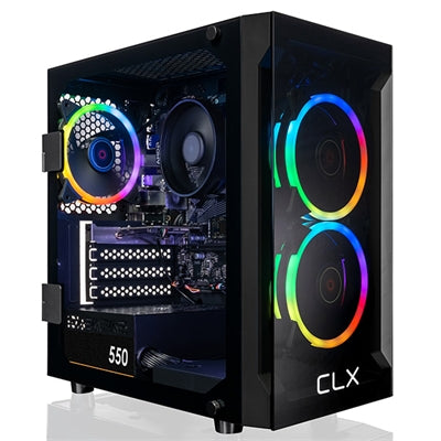 CLX SET TGMSETRXM2501BM Gaming Desktop Computer - AMD Ryzen 7 5700G - 16 GB - 1 TB SSD - Mini-tower - Black